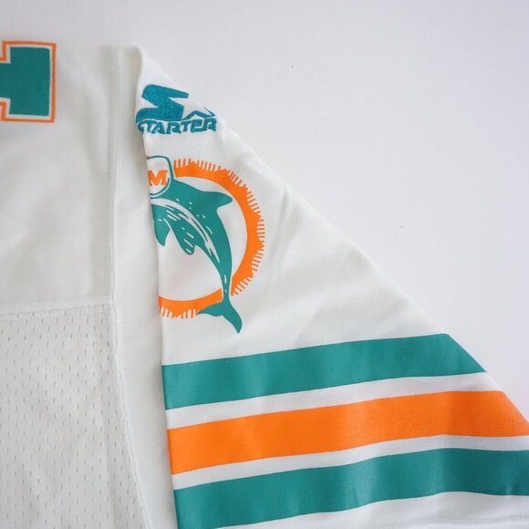 VTG '95 Starter Miami Dolphins Dan Marino #13 White Teal NFL Football Jersey 46M - Picture 8 of 11